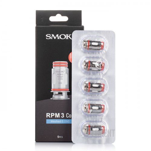 SMOK RPM 3 Replacement Coils (5-Pack), Resistance: RPM 3 Meshed 0.15Ω Coil