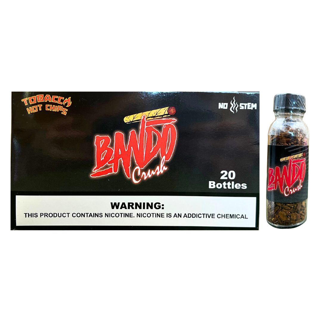 BANDO Dark Cured Crush Tobacco Hot Chips, Count: Single Bottle