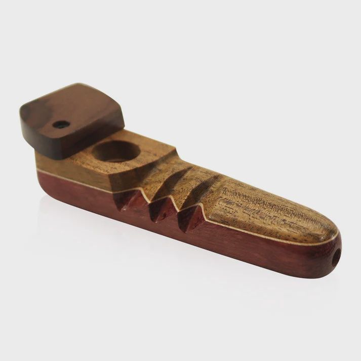 WW American Made 3.75" Wooden Hand Pipe with Swivel Lid