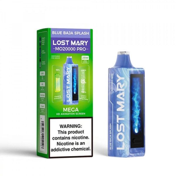 Lost Mary MO20000 PRO Disposable Vape, Count: Single Pack, Flavor: Blue Baja Splash