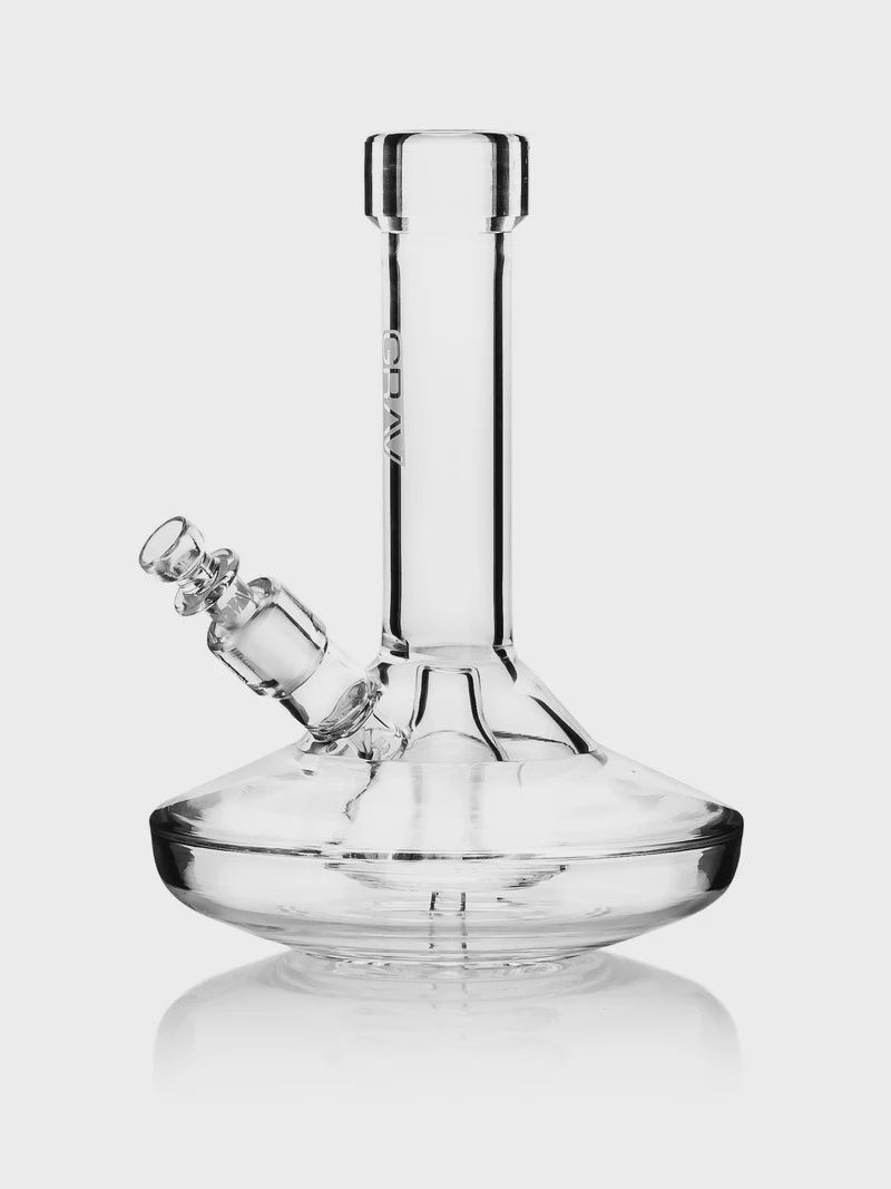 GRAV® Small Wide Base Water Pipe, Color: Clear