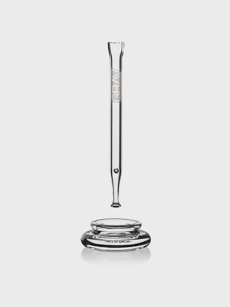 GRAV® Quartz Vape Straw with Dab Dish, Color: Clear