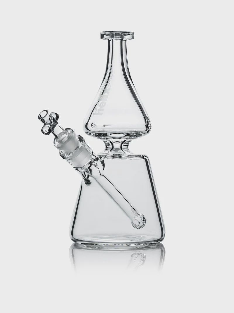 GRAV® Helix® Clear Beaker Base Water Pipe, Color: Clear
