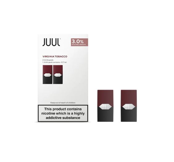 JUUL Pods - 2 Pack, Count: Pack, Flavor: Virginia Tobacco, Nicotine Content: 3%