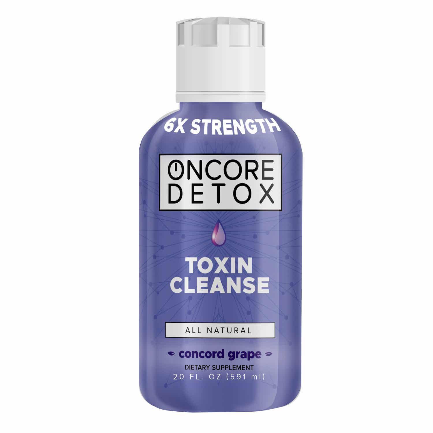 Oncore Detox 6X 20oz Drink, Flavor: Concord Grape