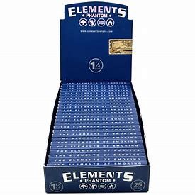 Elements Phantom 1 1/4 Rolling Papers, Count: Full Box (25 Packs)