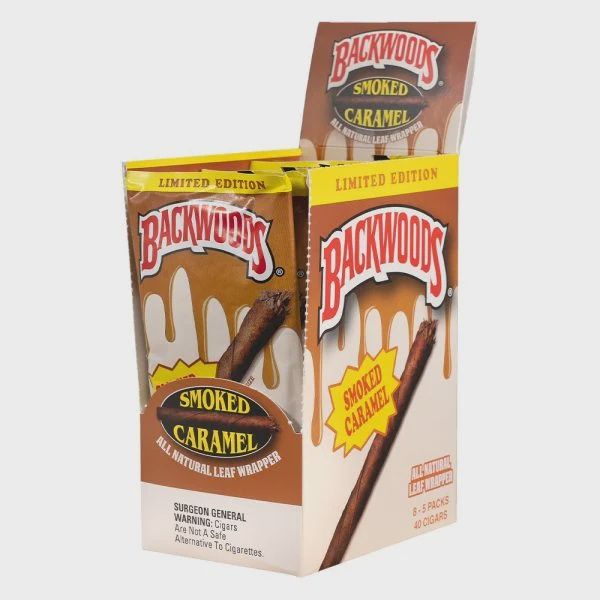 Backwoods Smoked Caramel Cigars – 5 Pack