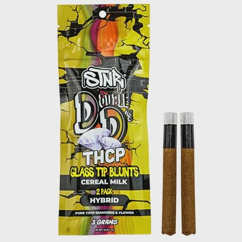 STNR Double D's Glass Tip THCP Blunts 2ct, Count: Pack, Flavor: Cereal Milk (Hybrid)