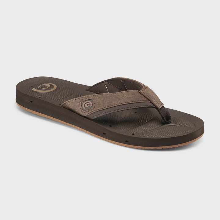 Cobian Men's Flip Flops - Draino 2, Color: Chocolate, Size: 15