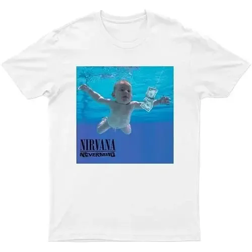 Nirvana Nevermind Album White T-Shirt, Size: Small