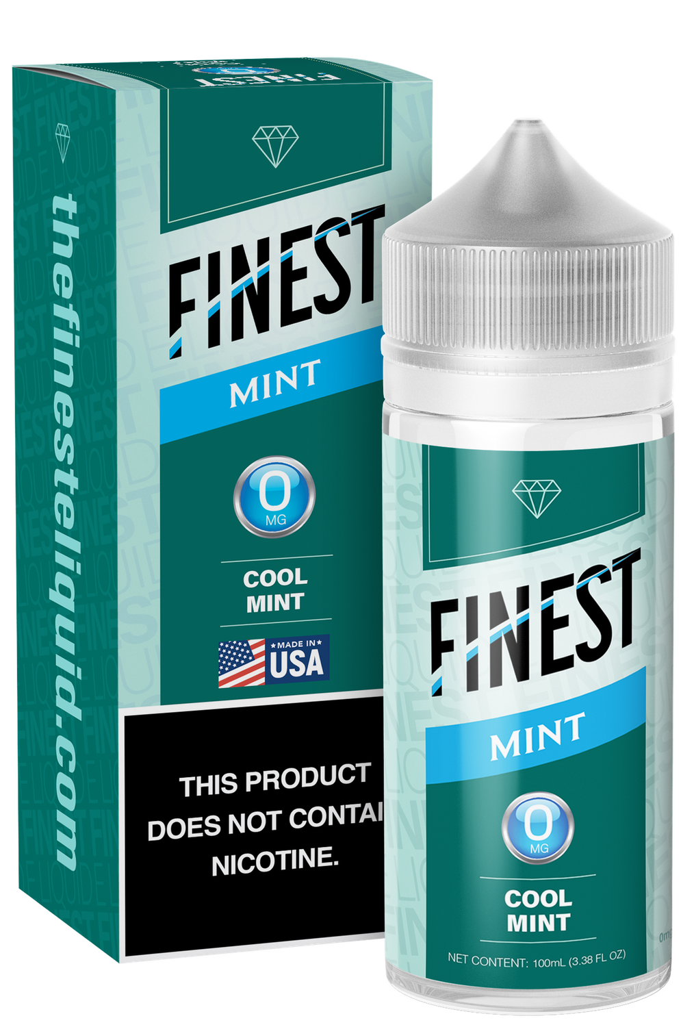 The Finest 100mL Mint Edition - Cool Mint, Nicotine Content: 0mg