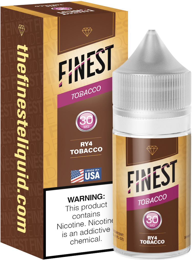 The Finest Saltnic 30mL Tobacco Edition - RY4 Tobacco, Nicotine Content: 30mg