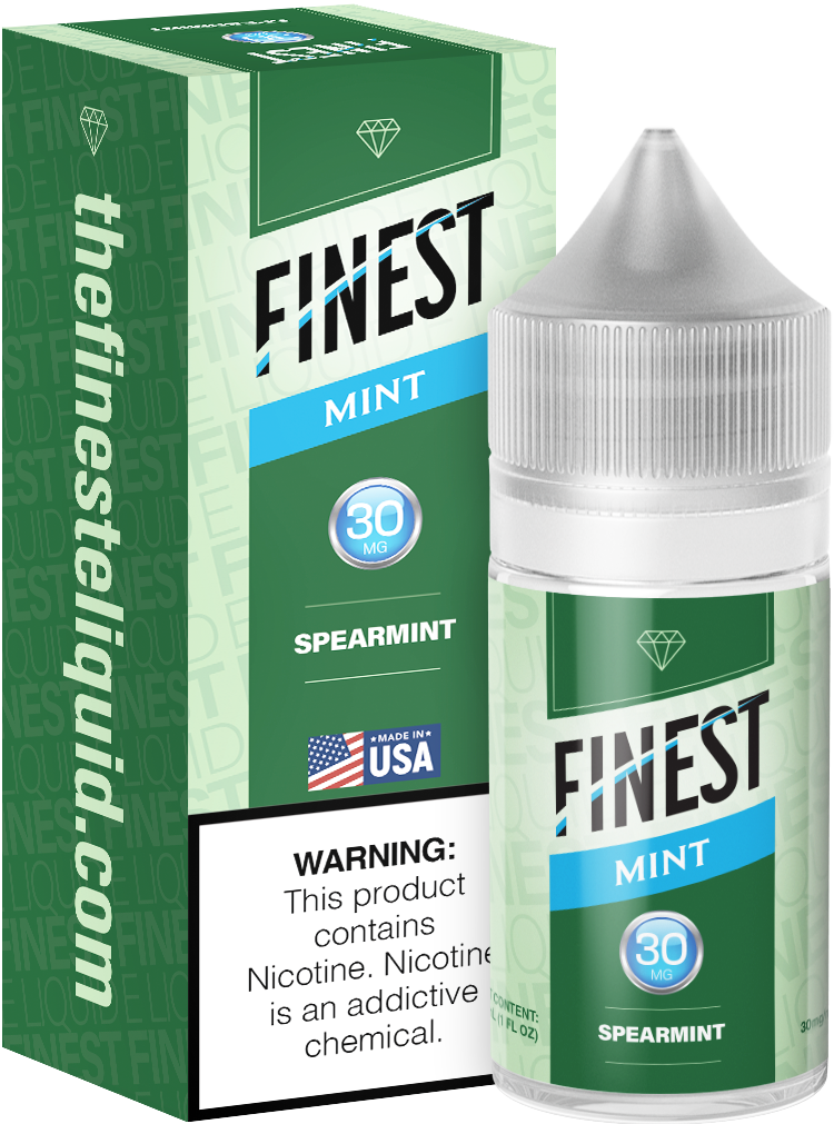 The Finest Saltnic 30mL Mint Edition - Spearmint, Nicotine Content: 30mg