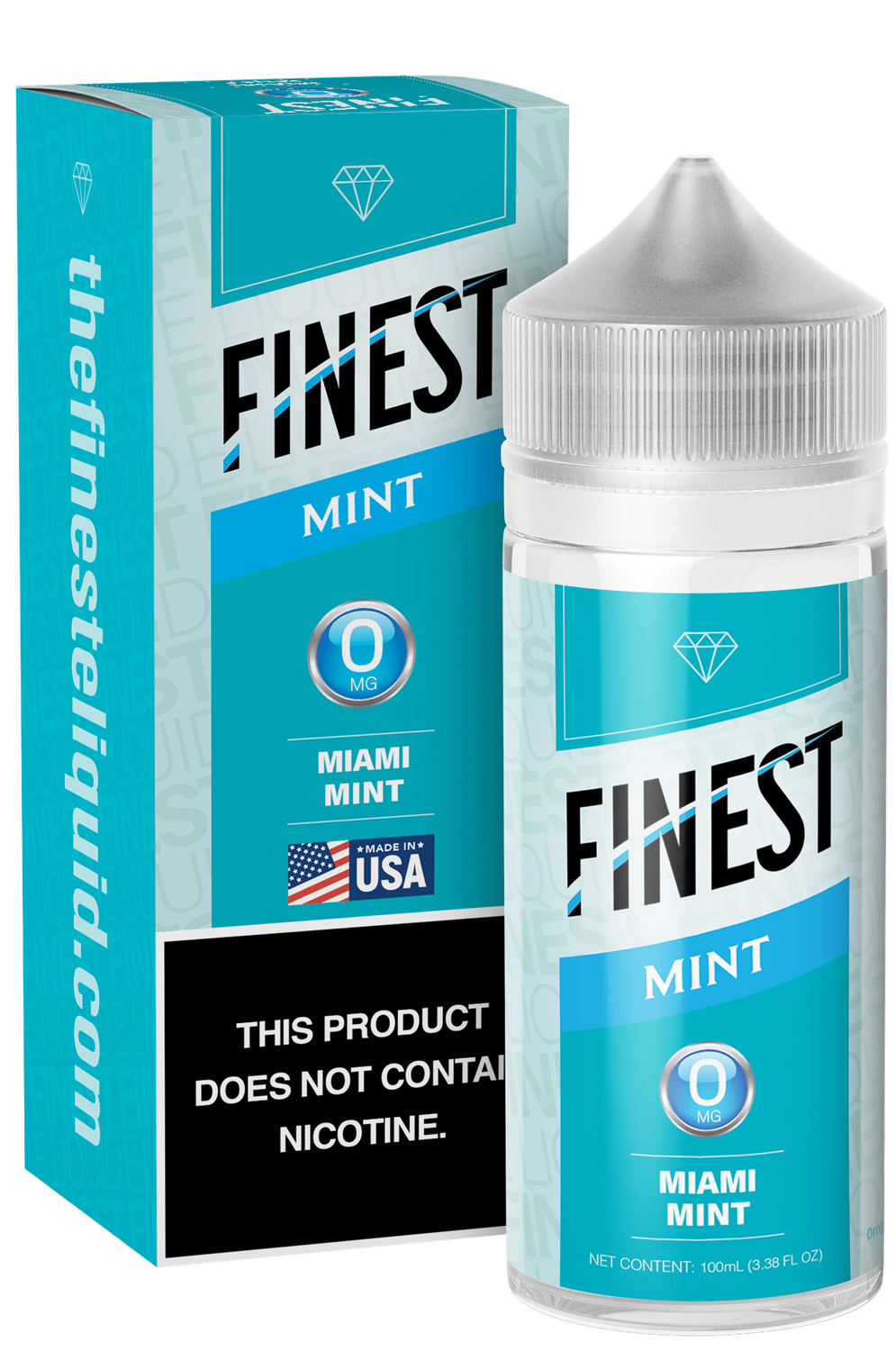 The Finest 100mL Mint Edition - Miami Mint, Nicotine Content: 0mg