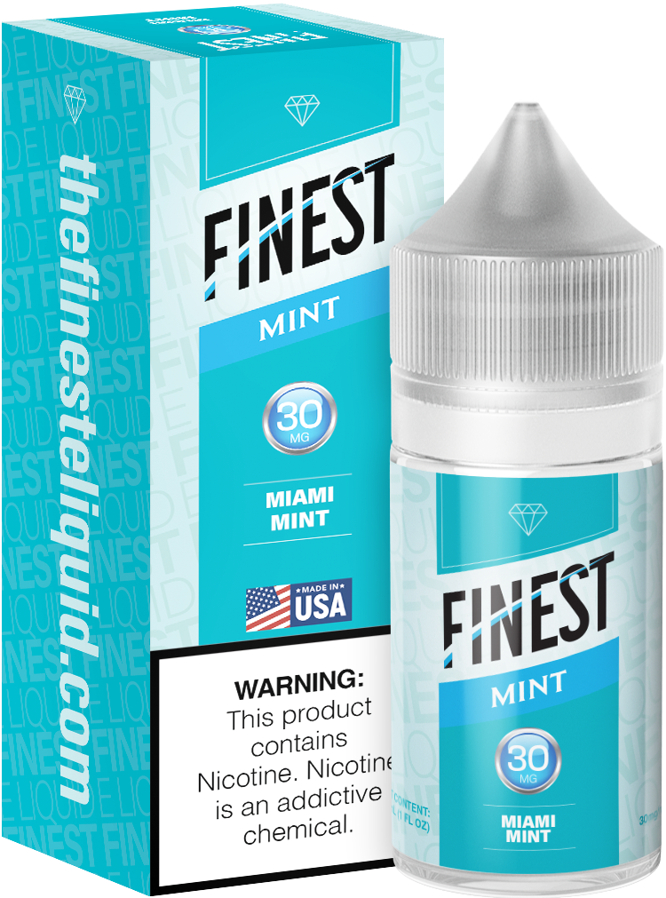 The Finest Saltnic 30mL Mint Edition - Miami Mint, Nicotine Content: 30mg