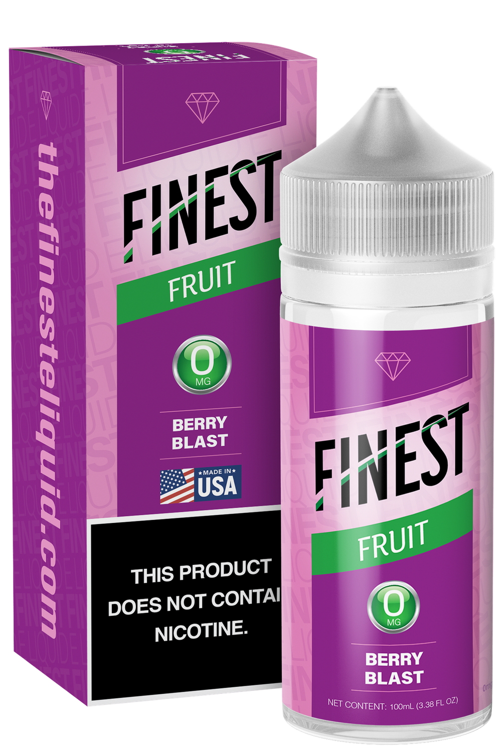 The Finest 100mL Fruit Edition - Berry Blast, Nicotine Content: 0mg