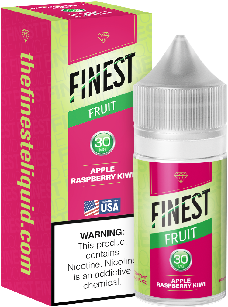 The Finest Saltnic 30mL Fruit Edition - Strawberry Kiwi, Nicotine Content: 30mg