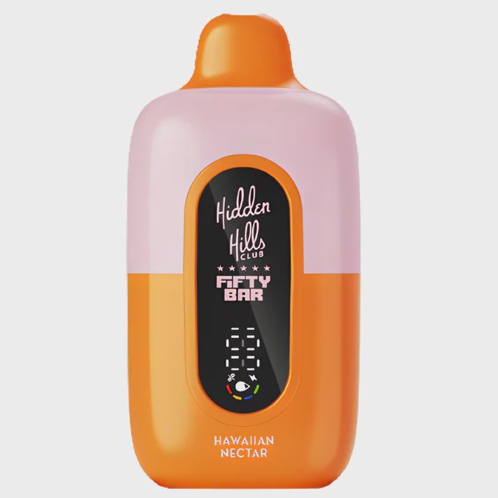 Hidden Hills x Fifty Bar 20k Disposable Vape, Count: Single Unit, Flavor: Hawaiian Nectar