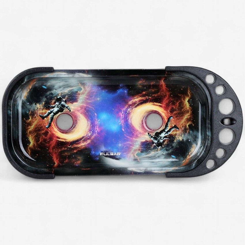Pulsar Elevated Cone Rolling Tray Console - Series 1, Design: Black Holes
