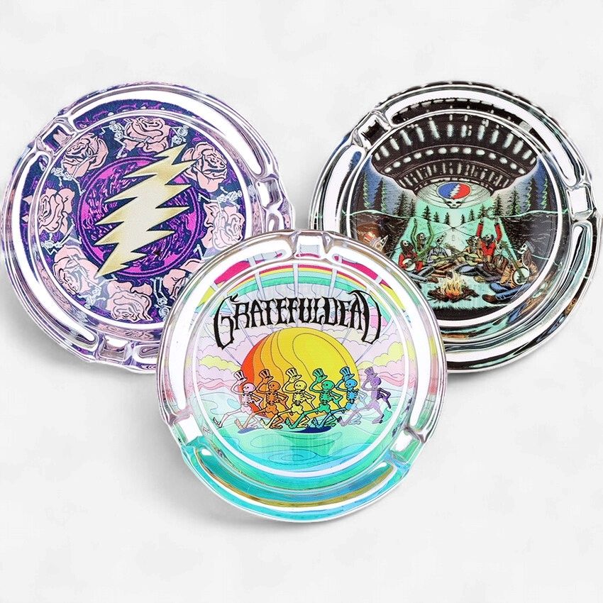 Grateful Dead x Pulsar V2 Licensed Glass Ashtray | 3.5" - Assorted Designs