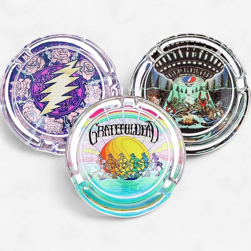 Grateful Dead x Pulsar V2 Licensed Glass Ashtray | 3.5" - Assorted Designs