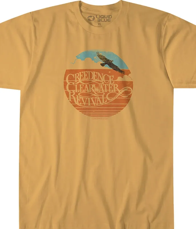 Creedence Clearwater Revival Green River Tan Athletic T-Shirt