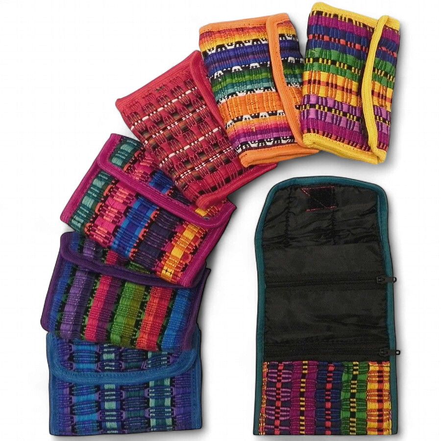 Woven Tri Fold Velcro Pouch Strap
