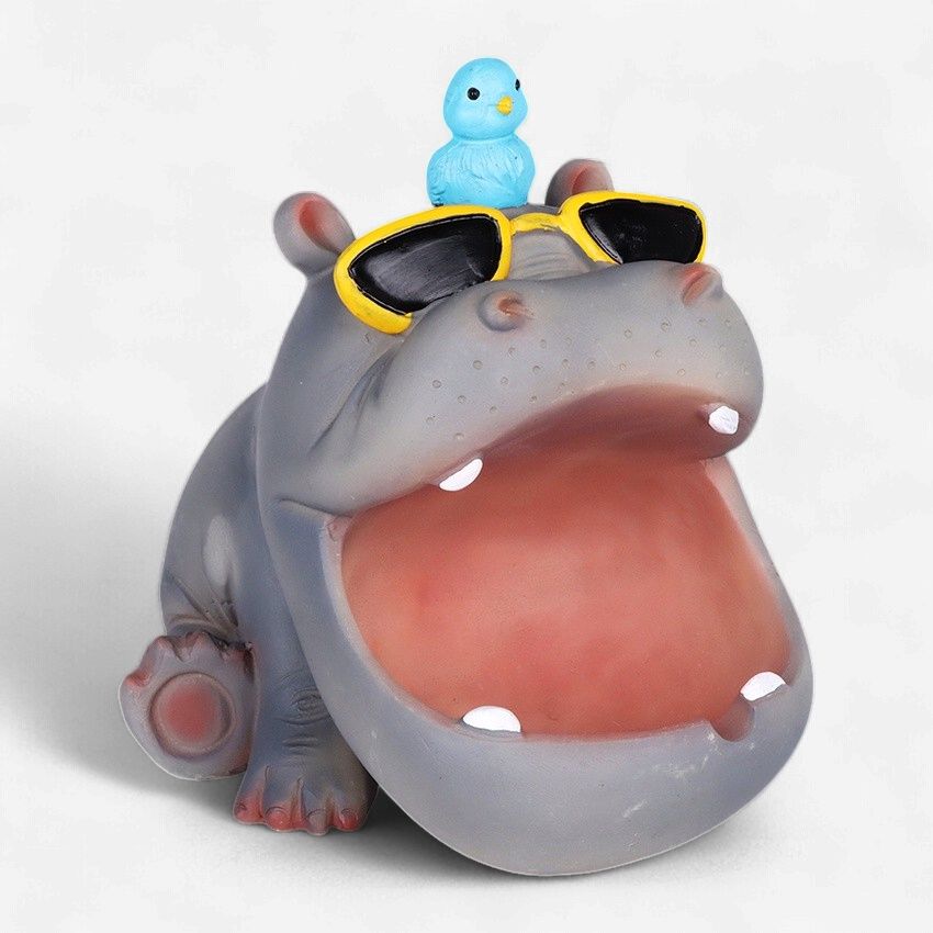 Happenin' Hippo Polyresin Ashtray