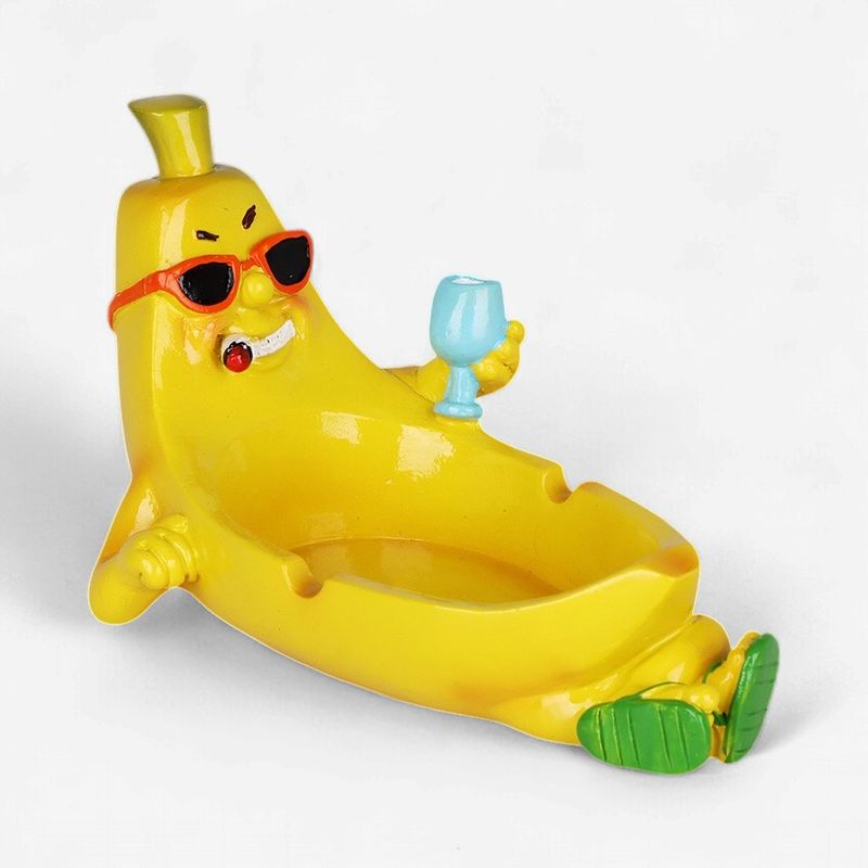 Blissful Banana Polyresin Ashtray &amp; Incense Burner