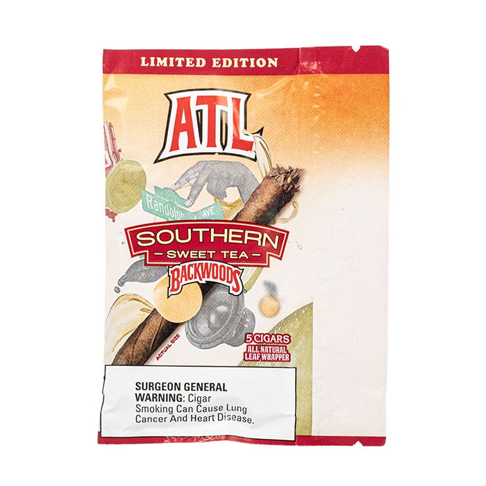 Backwoods Natural Cigars – Limited Edition City Series – 5 Pack, Count: Single Pack, Flavor: ATL Southern Sweet Tea