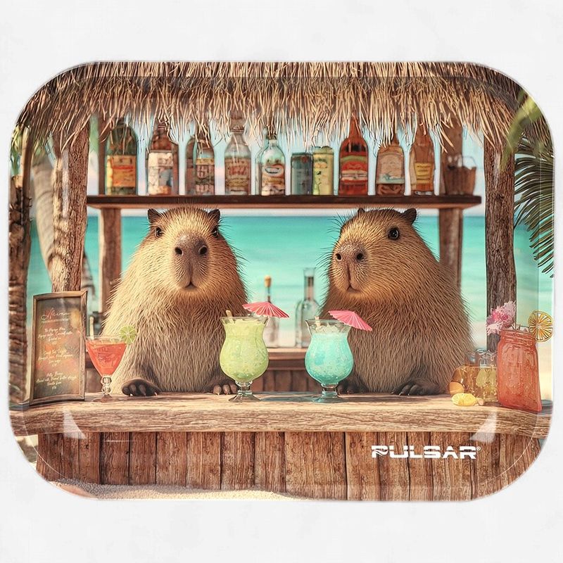 Pulsar Large Metal Rolling Tray | Capybara Cabana
