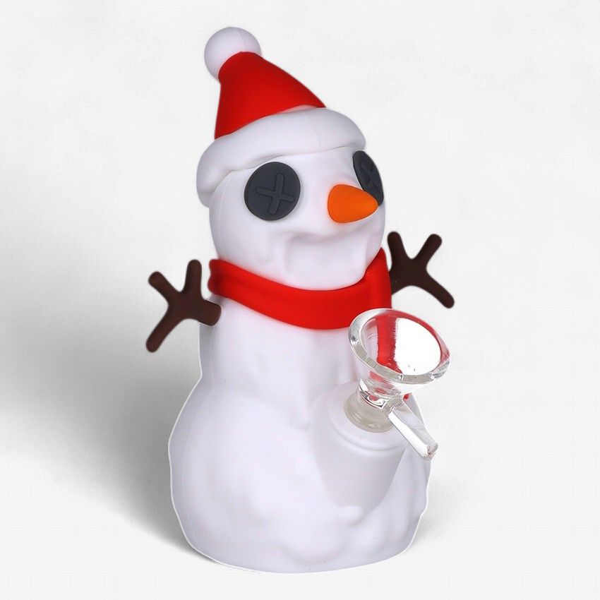 Snappy Snowman Silicone Water Pipe