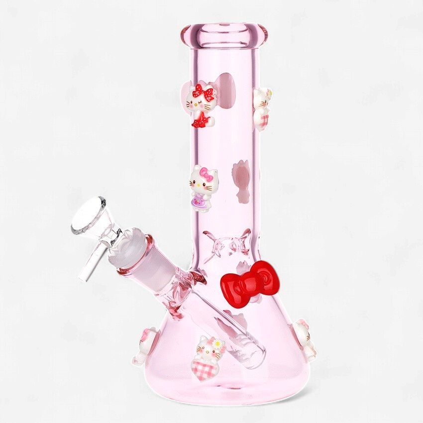 Wassup Kitty Beaker Glass Water Pipe