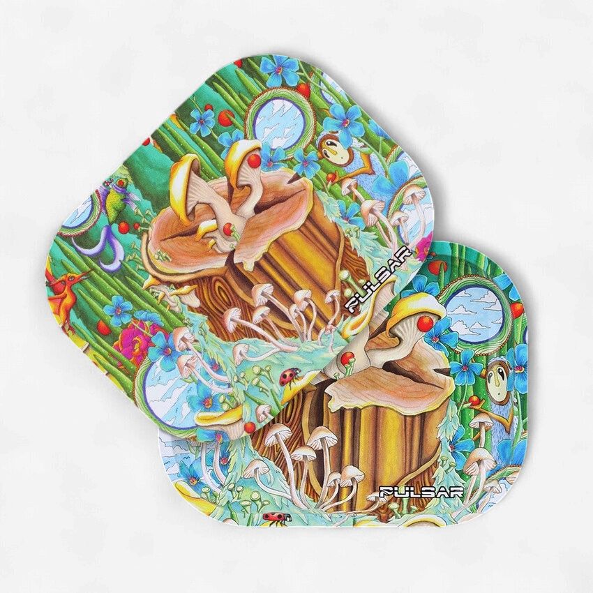 Pulsar Metal Rolling Tray &amp; Lid | Where Love Is Alive, Size: Mini - 7"x 5.5"