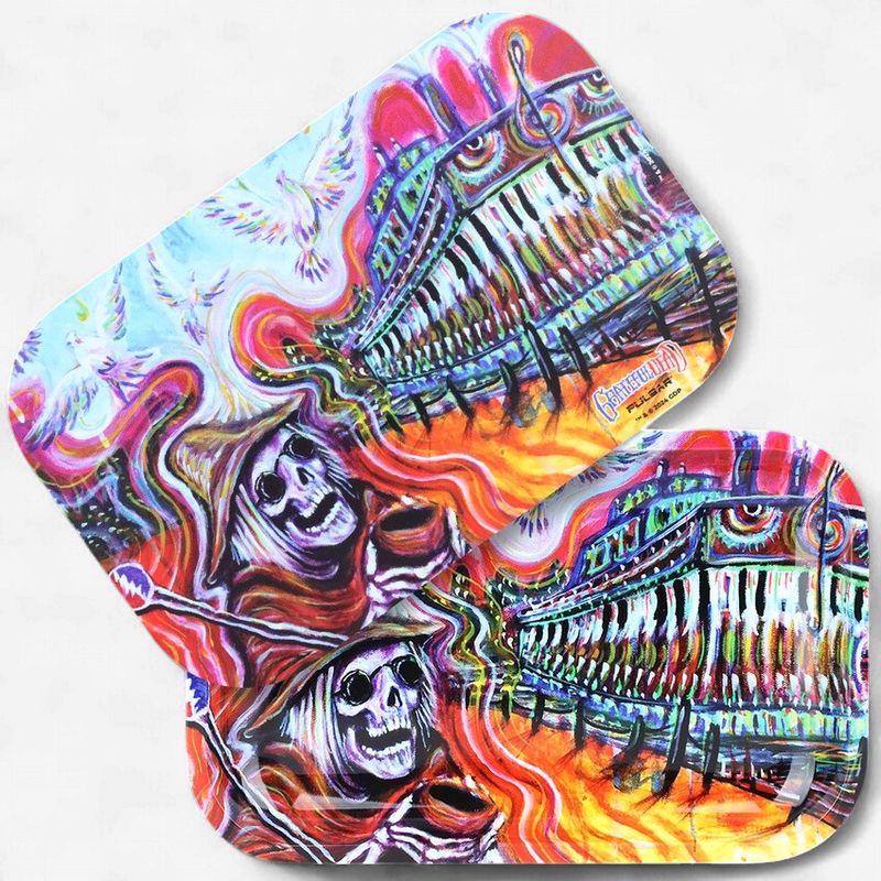 Grateful Dead x Pulsar Metal Rolling Tray &amp; Lid | Steamboat
