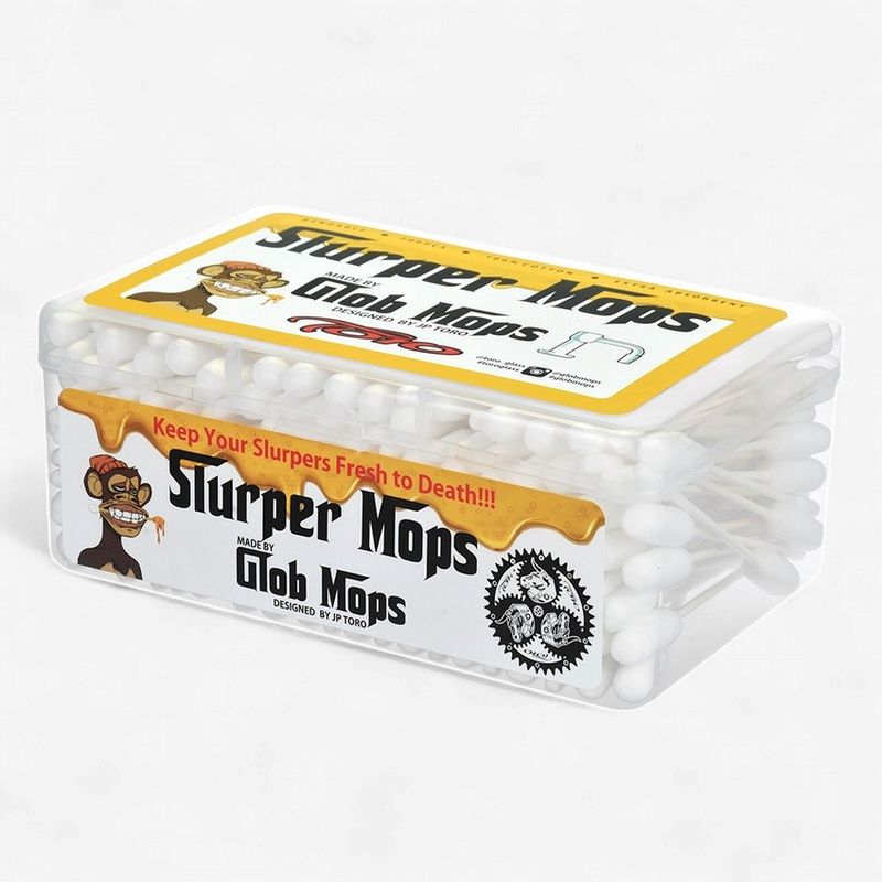 Glob Mops Slurper Mops Dual Tip Cotton Swabs - 200ct Tub