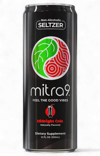 Mitra-9 Kratom Seltzer - Midnight Cola, Count: Single