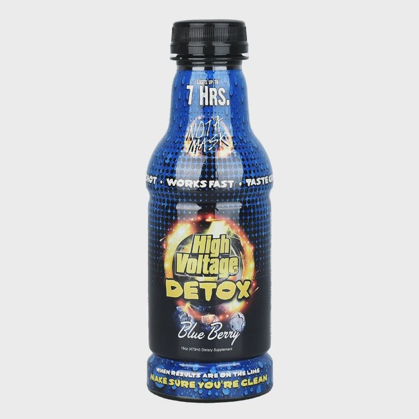 High Voltage Detox Double Flush Combo 16oz &amp; 6 Capsules, Flavor: Blueberry