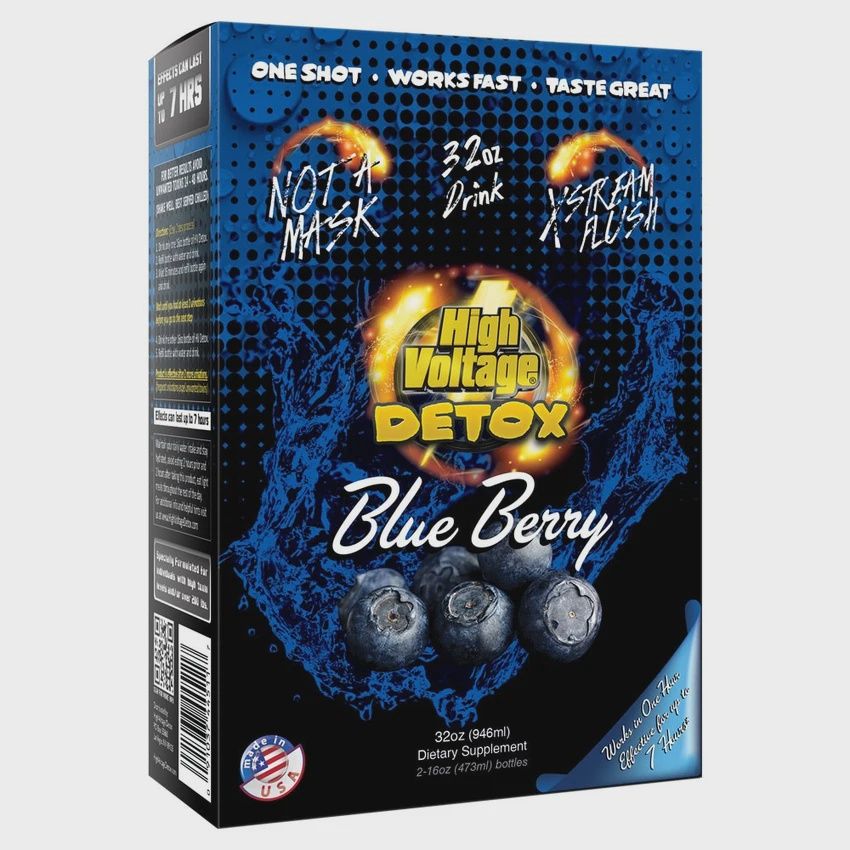High Voltage Detox Permanent 5-Day Flush, Flavor: Blueberry