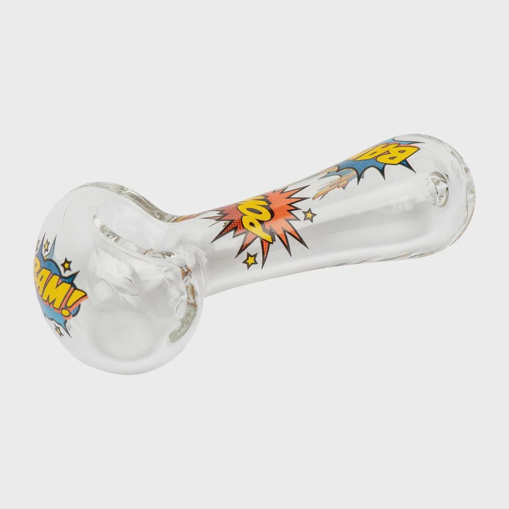 Red Eye Glass®  4" Hero Hand Pipe, Color: Clear