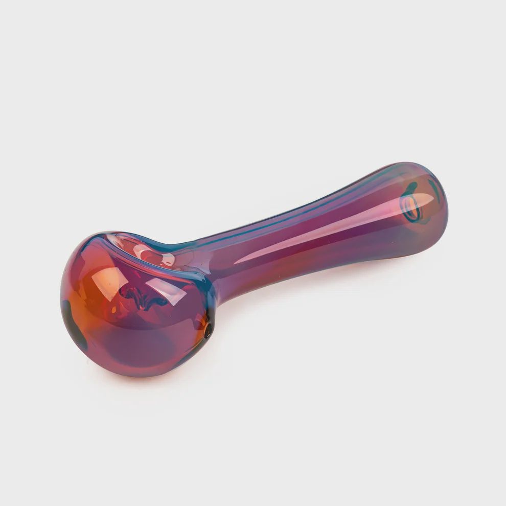 Red Eye Glass®  4.5" Spoon Hand Pipe, Color: Amber