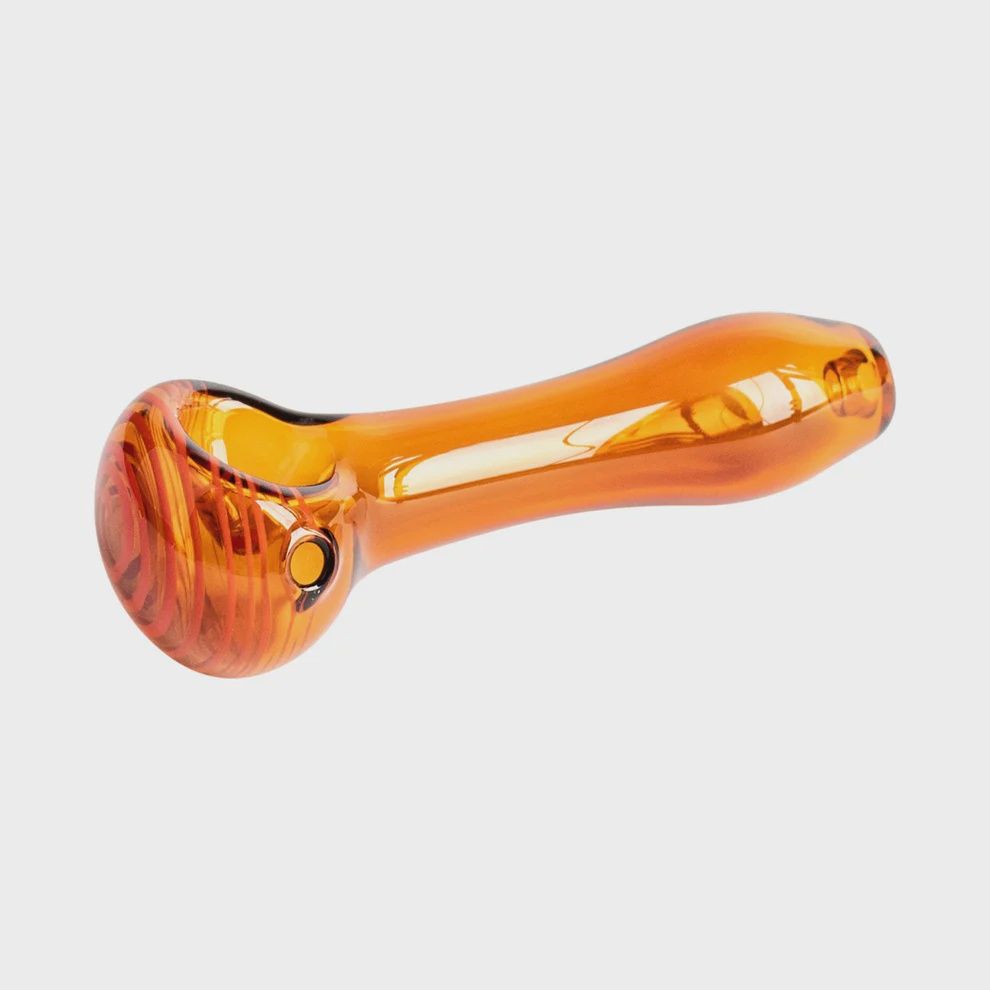 Red Eye Glass®  3.25" Econo Swirl Hand Pipe, Color: Amber