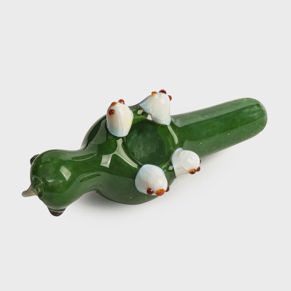 Red Eye Glass®  4.5" Dinosaur Jr. Hand Pipe, Color: Green