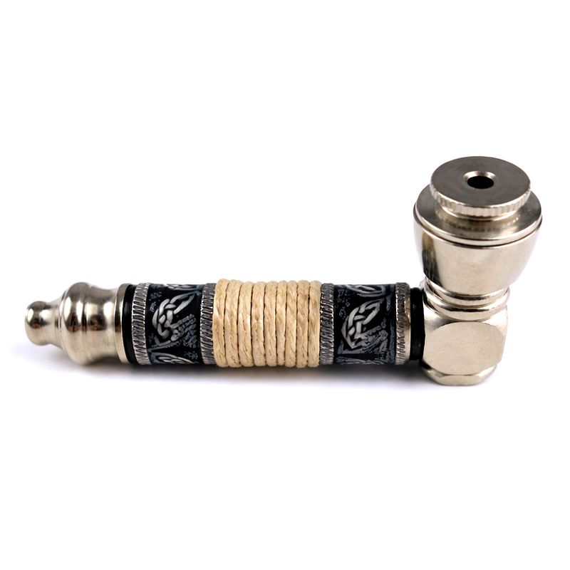 Celtic w/ Hemp Wrap Metal Pipe By Phat Trends