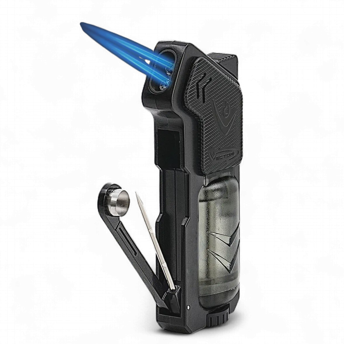 Vector® Shadow Torch Lighter, Color: Black Transparent