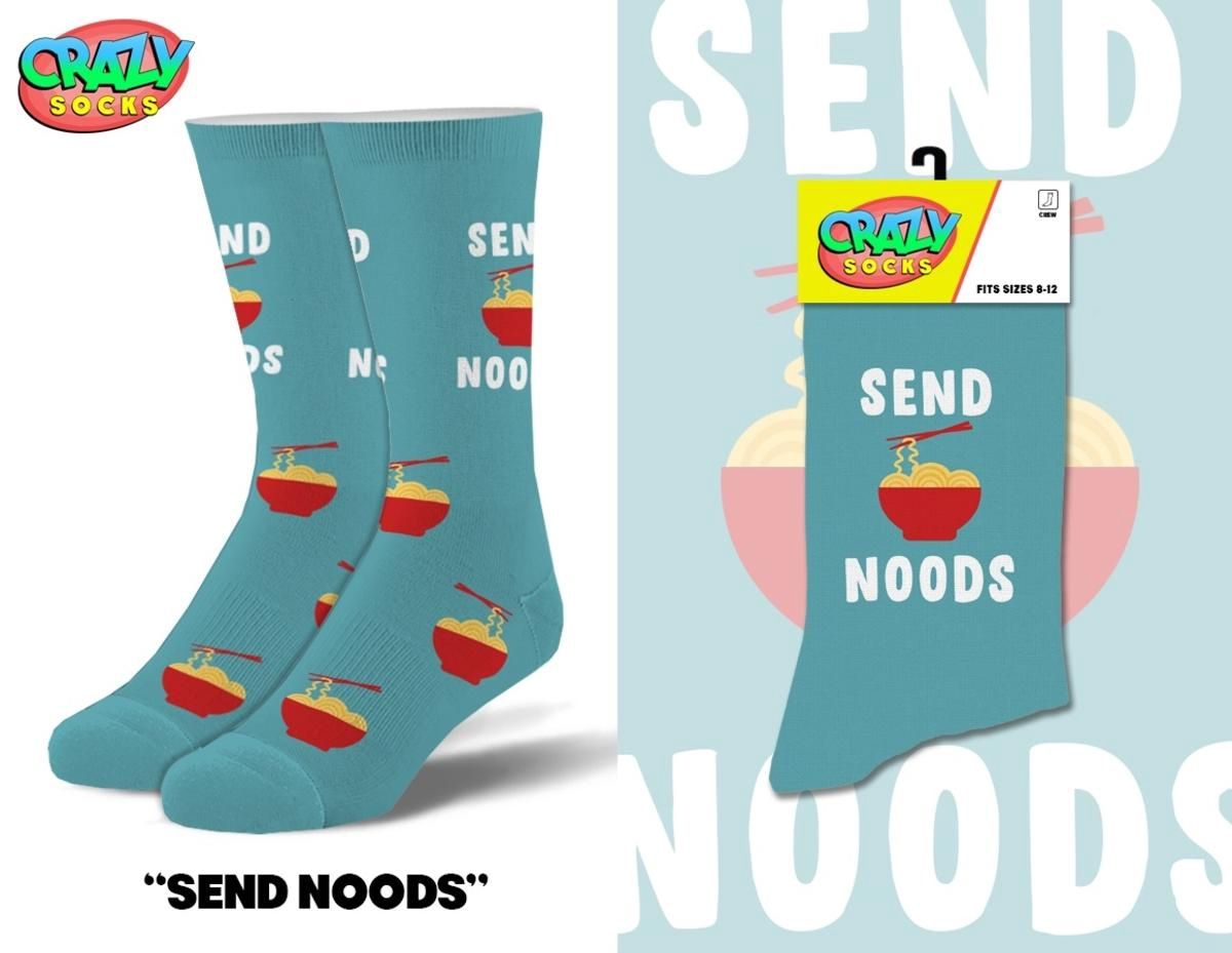 Send Noods Women's Crew Socks