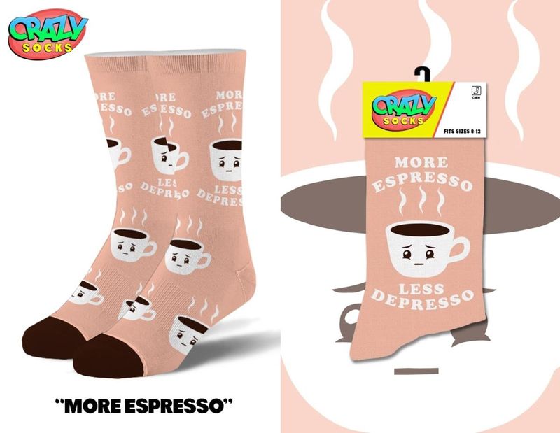 More Espresso Women's Crew Socks
