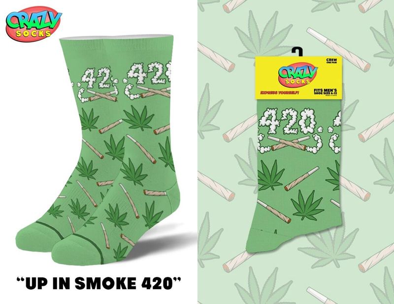 Puff Puff Pass Men's Crew Socks