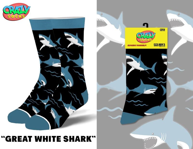Great White Men's Crew Socks