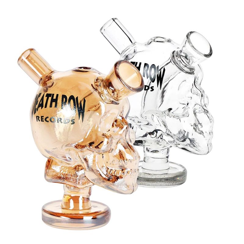 Death Row Records Skull Glass Blunt Bubbler